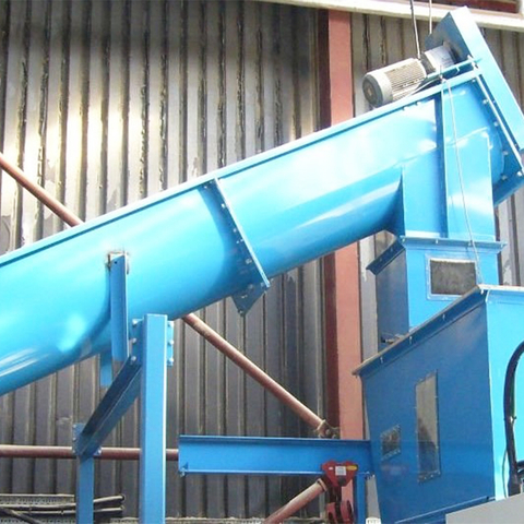 สายพานลำเลียงเกลียวรางอาหารสัตว์สแตนเลส